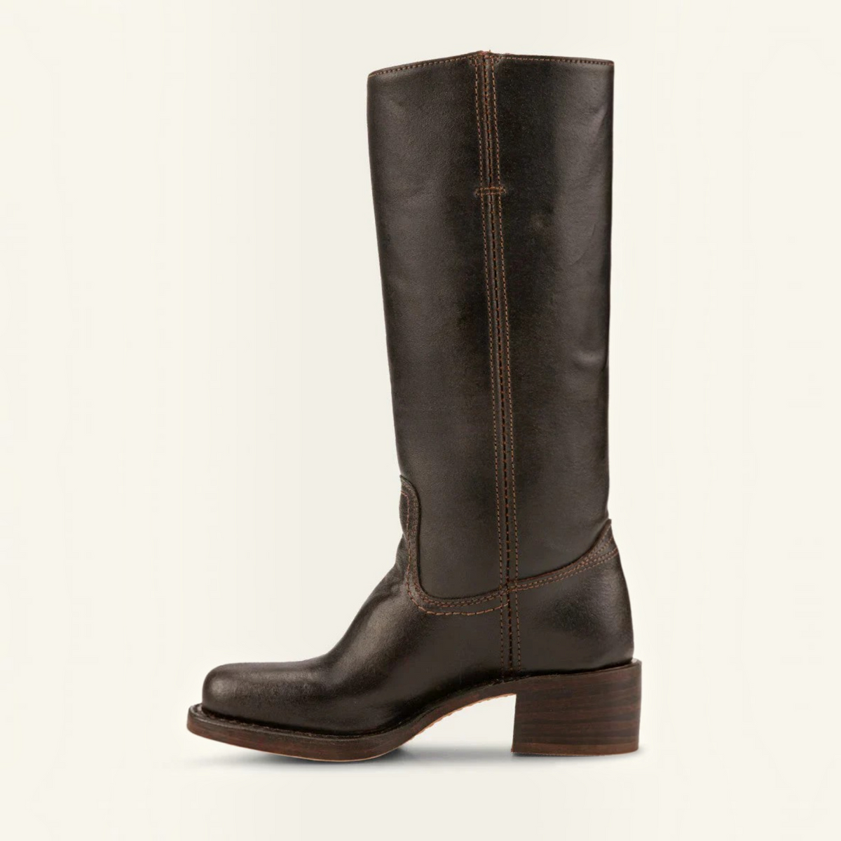 Womens Cowboy Boots with Leather Upper and Cushioned Insole, Pointed Toe Angled Heel