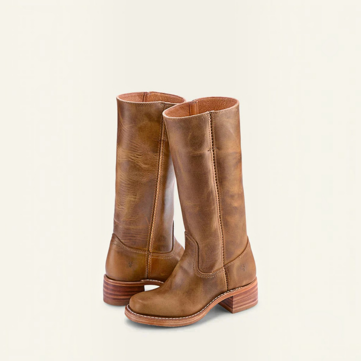 Womens Cowboy Boots with Leather Upper and Cushioned Insole, Pointed Toe Angled Heel