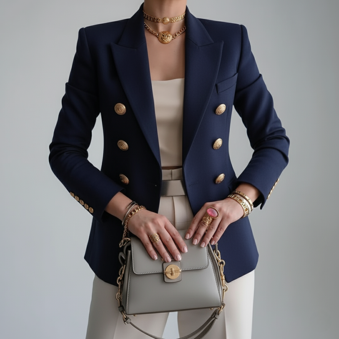Zara | Women's Double-Breasted Blazer - Image 2