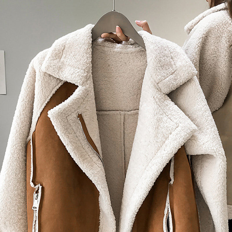 Amanda | Women's Oversized Sherpa Jacket - Image 2