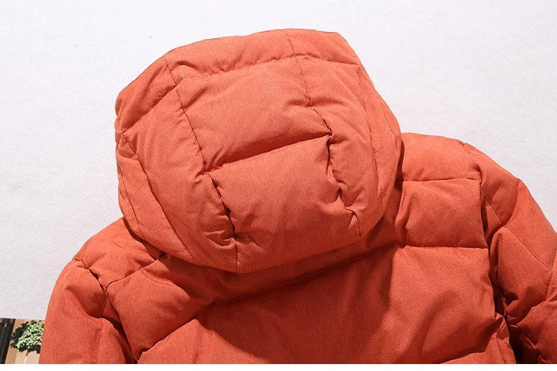 Mens Padded Parka with Adjustable Hood