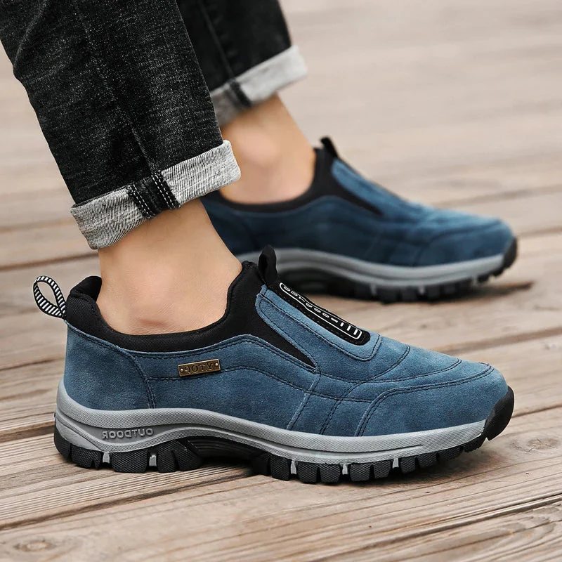 Slip On Hiking Shoes with Orthopedic Arch Support and Cushioned Footbed