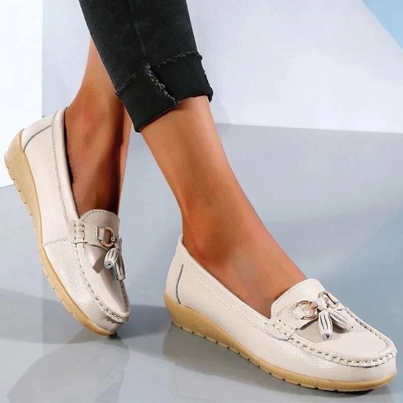 Womens Slip-On Loafers with Ergonomic Insole Support and Breathable Upper, Sizes 5-11