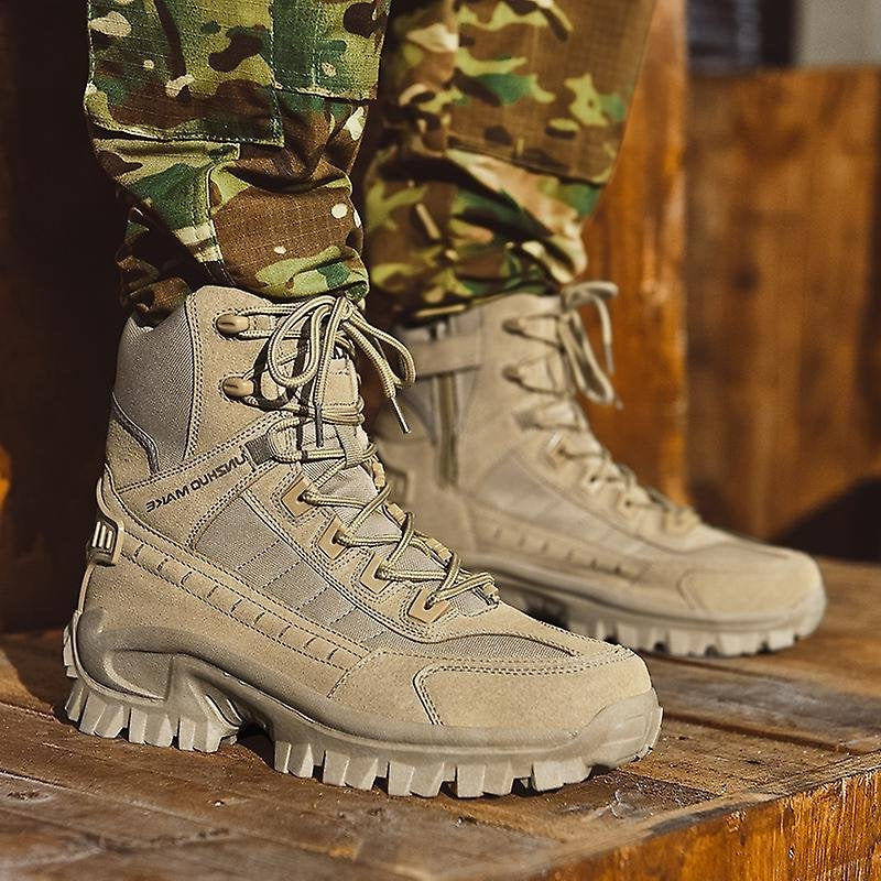 Insulated Tactical Winter Boots with Ankle Support and Thermal Protection