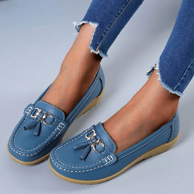 Womens Slip-On Loafers with Ergonomic Insole Support and Breathable Upper, Sizes 5-11