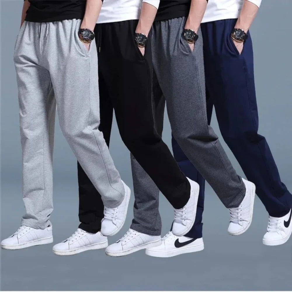 Sweatpants with Moisture Wicking Stretch Fabric and Deep Side Pockets for Men