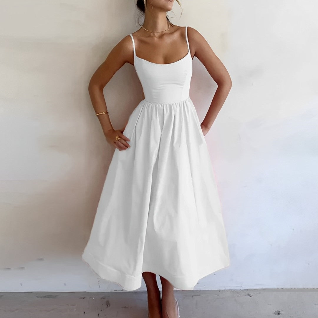 Michele | Stylish Summer Midi Dress - Image 1