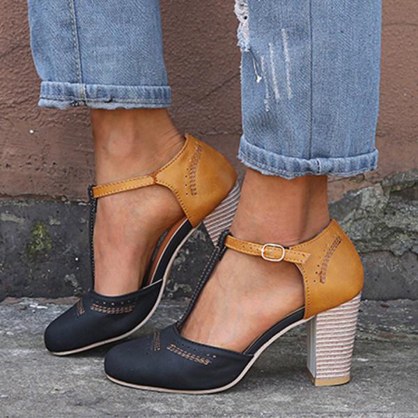 Womens Orthopaedic Heels with Cushioned Footbed and Arch Support, Breathable Upper