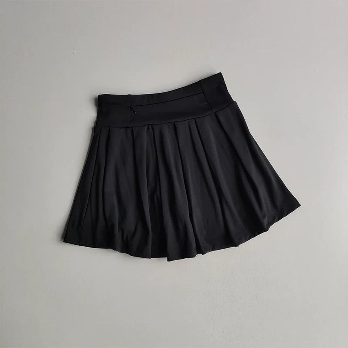 Women Athletic Polo Top and Pleated Tennis Skirt Two Piece Set with Striped Trim
