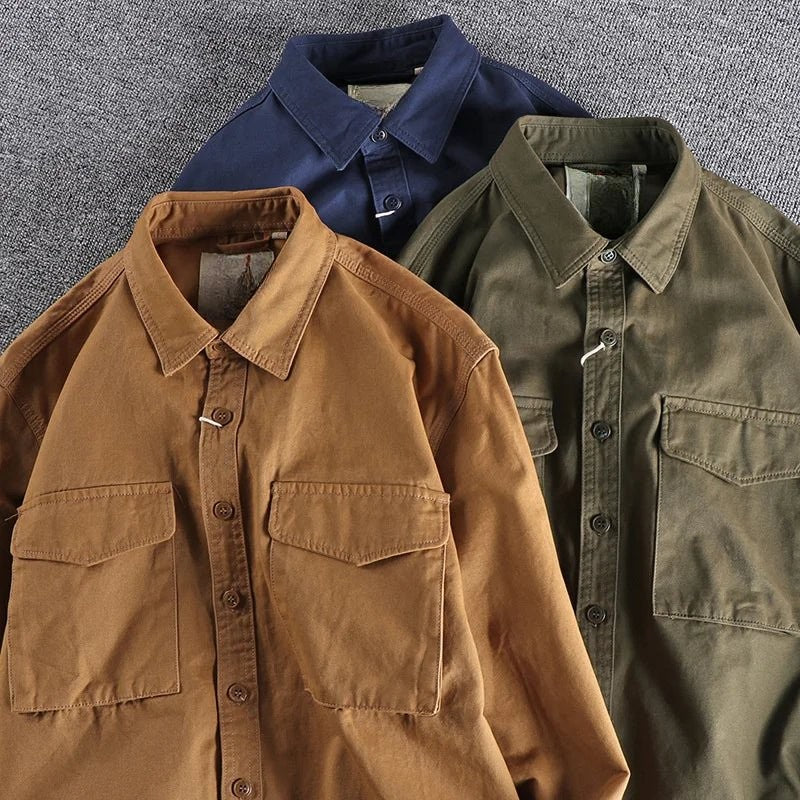 Utility Shirt with Breathable Fabric and Natural Drape, Machine Washable