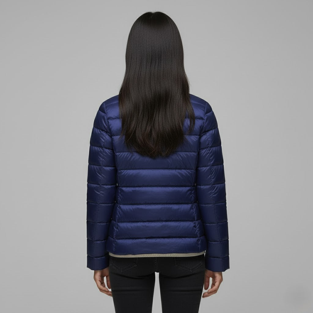 Lightweight Padded Jacket for Women with Breathable Lining