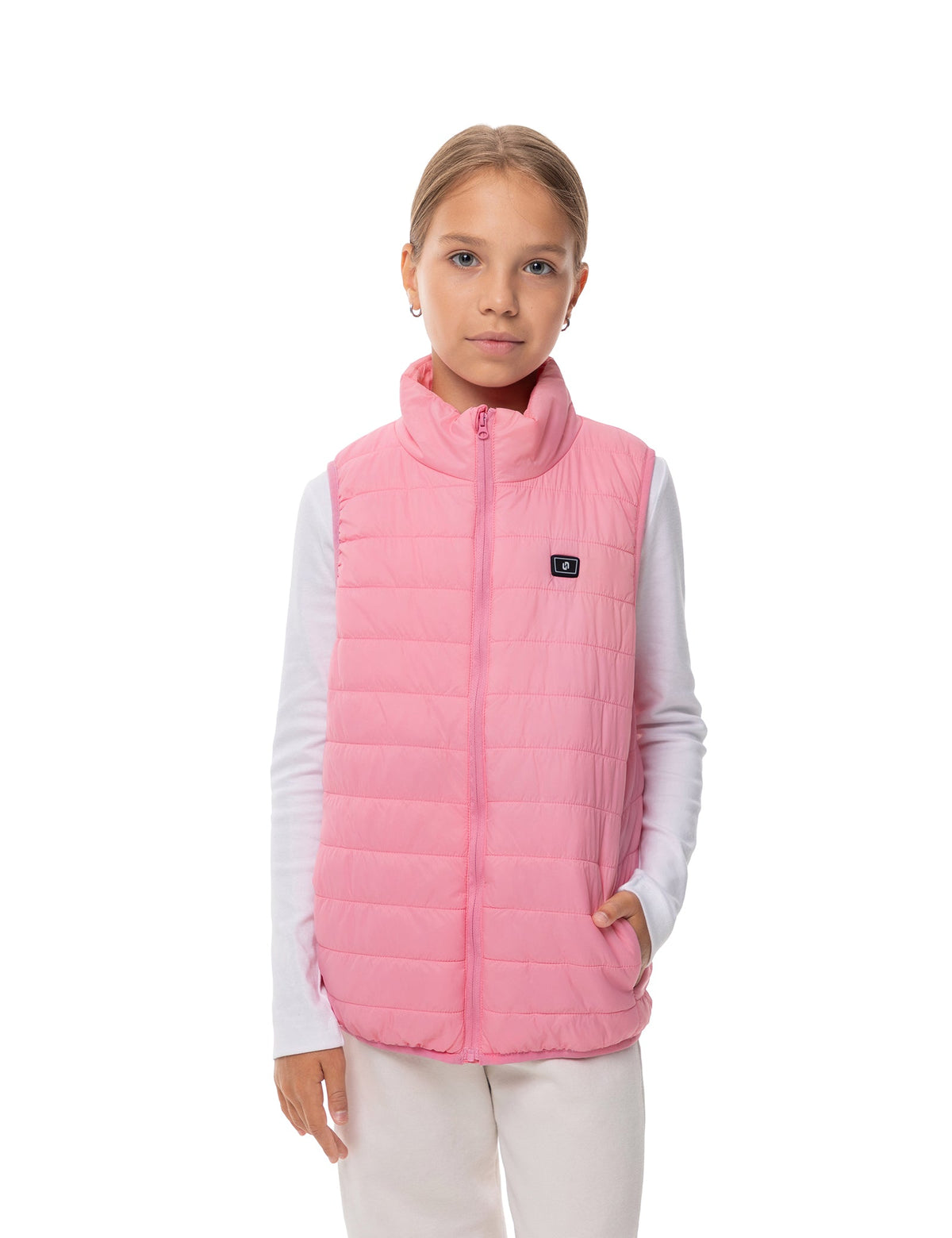 Childrens Heated Vest with Three Temperature Settings and Water Resistant Outer Layer