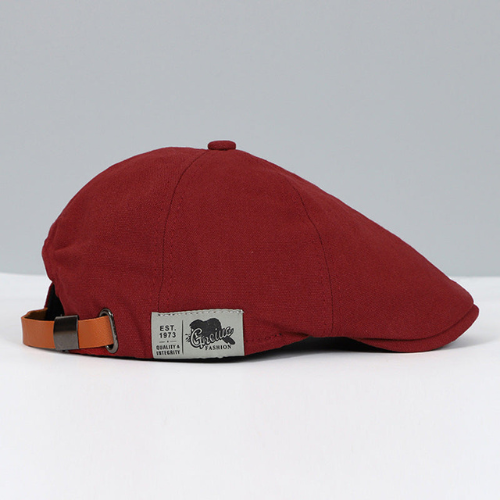 Mens Beret with Adjustable Strap and Breathable Lightweight Fabric, Unisex Design