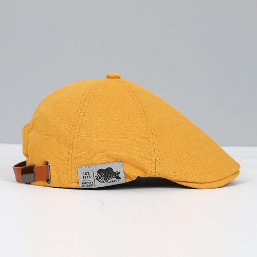 Mens Beret with Adjustable Strap and Breathable Lightweight Fabric, Unisex Design