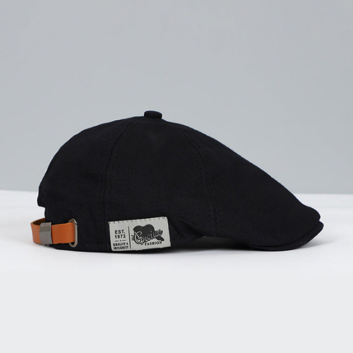 Mens Beret with Adjustable Strap and Breathable Lightweight Fabric, Unisex Design