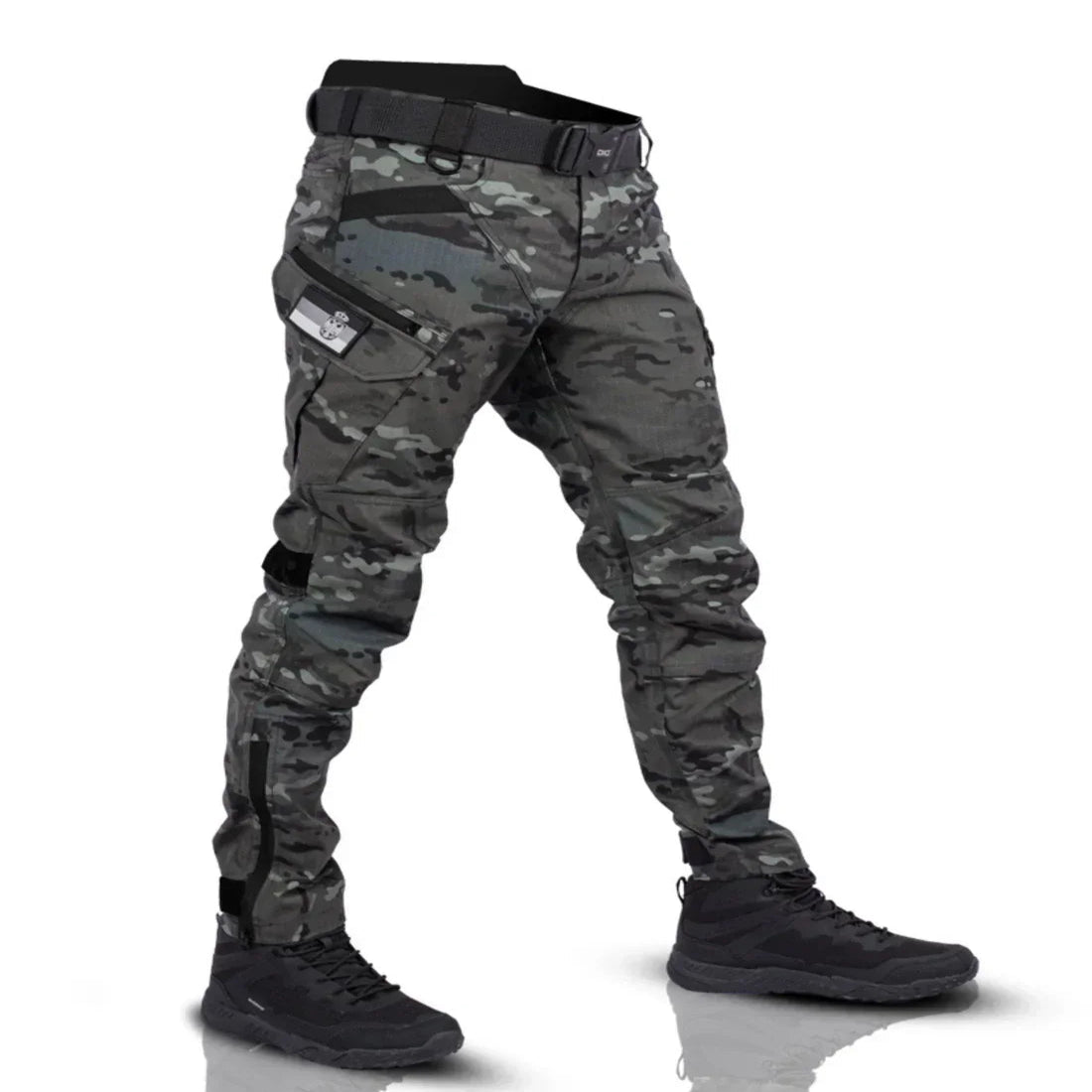 Tactical Cargo Pants with Reinforced Fabric and Adjustable Waist - Secure Multi Pockets