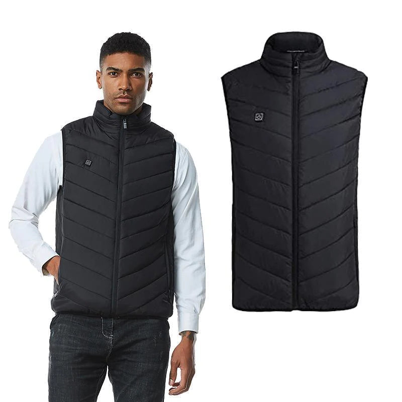 Thermal Vest with 11-Zone Carbon Fiber Heating and 12-Hour Battery