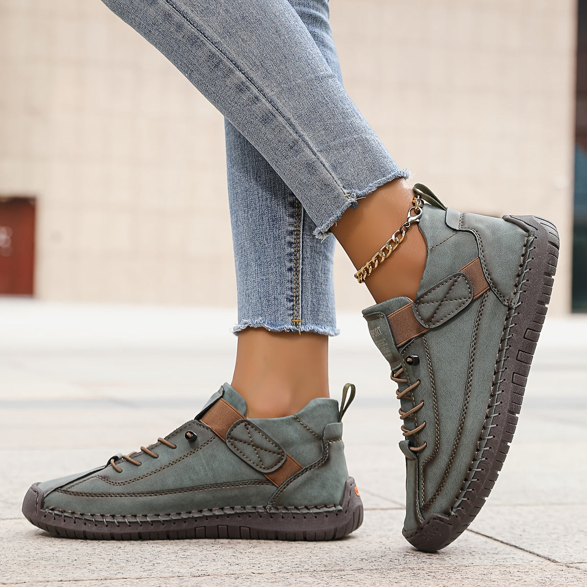 Womens Orthopedic Sneakers with Adaptive Insole and Breathable Knit, Slip-On Strap