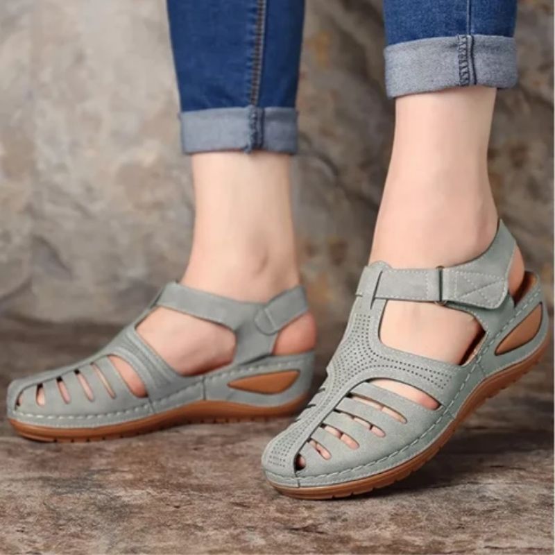 Womens Sandals with Ergonomic Footbed and Adjustable Straps, Non-Slip Lightweight Sole