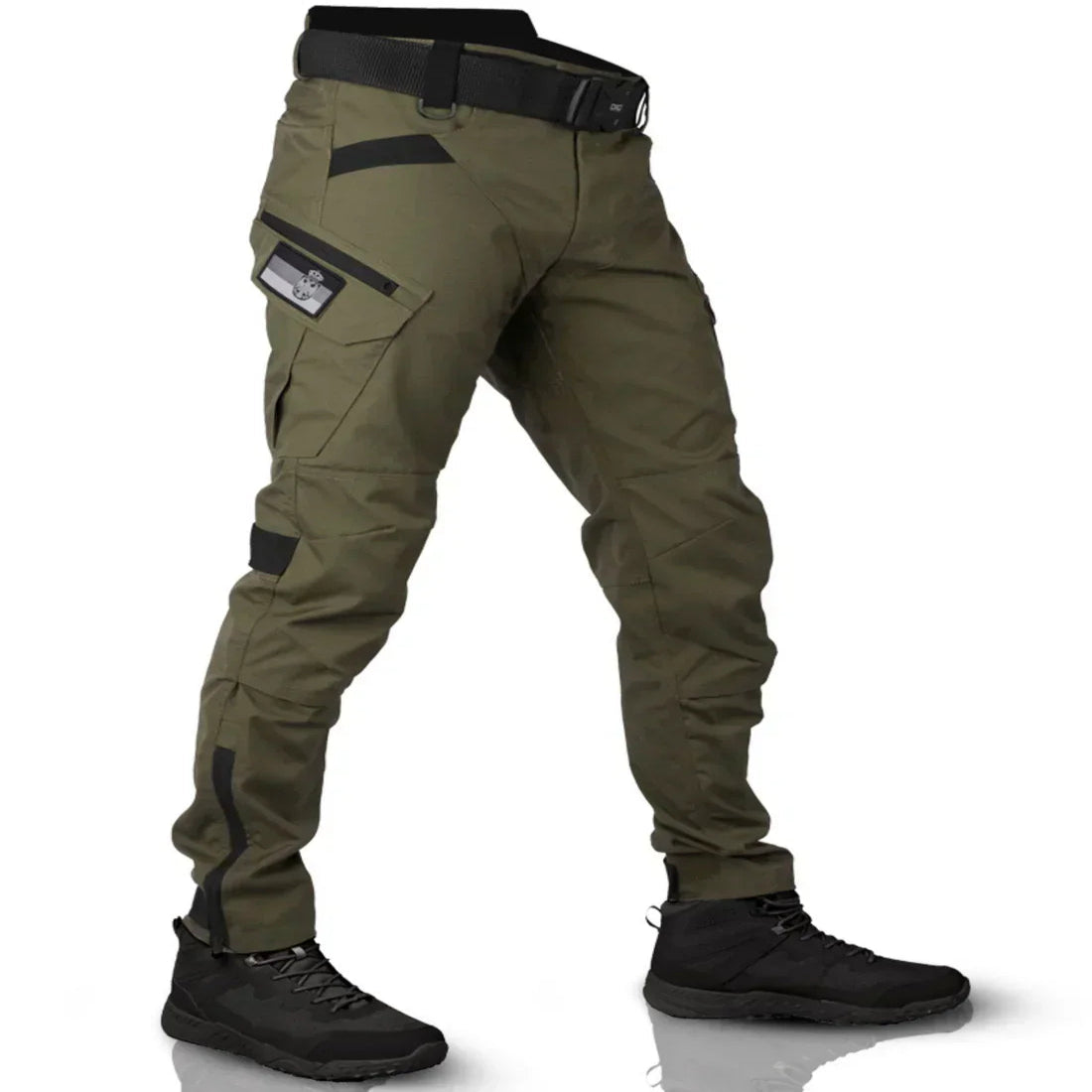 Tactical Cargo Pants with Reinforced Fabric and Adjustable Waist - Secure Multi Pockets
