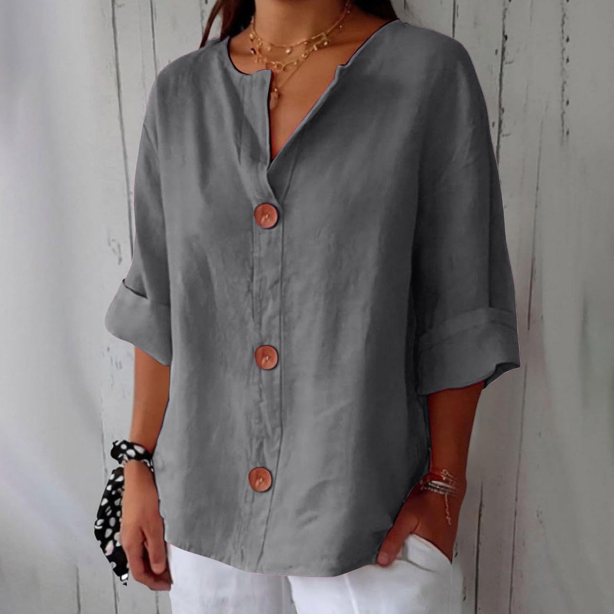 Lightweight Summer Blouse with Breathable Fabric and Relaxed Fit