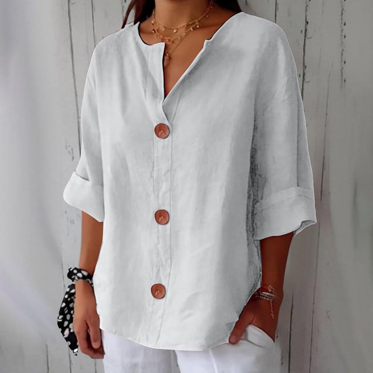 Lightweight Summer Blouse with Breathable Fabric and Relaxed Fit