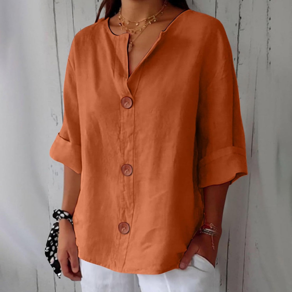 Lightweight Summer Blouse with Breathable Fabric and Relaxed Fit