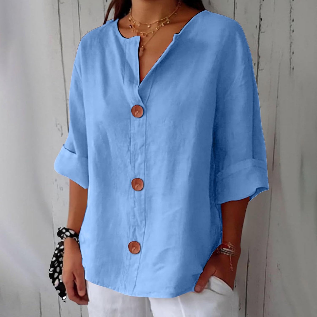 Lightweight Summer Blouse with Breathable Fabric and Relaxed Fit