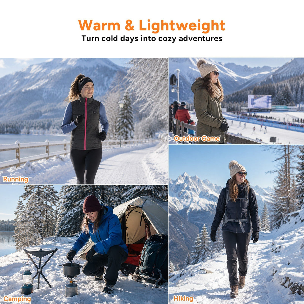 Womens Heated Vest for Full Core Warmth with 6 Zones and 3 Heat Settings