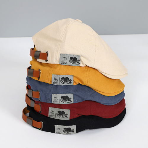 Mens Beret with Adjustable Strap and Breathable Lightweight Fabric, Unisex Design