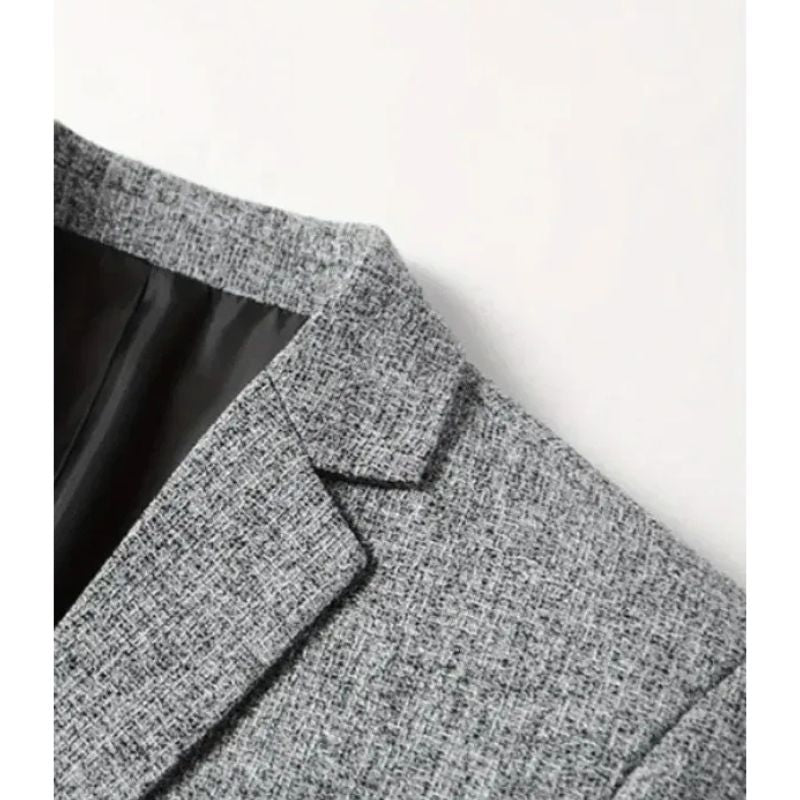 Mens Slim Fit Blazer with No-Iron Finish and Travel-Friendly Design, Smart Casual
