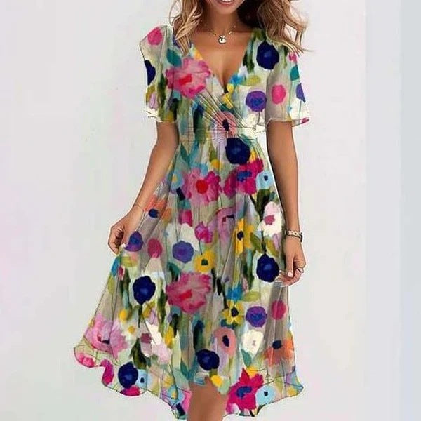 Summer Dress with Breathable Fabric and Flowy Silhouette