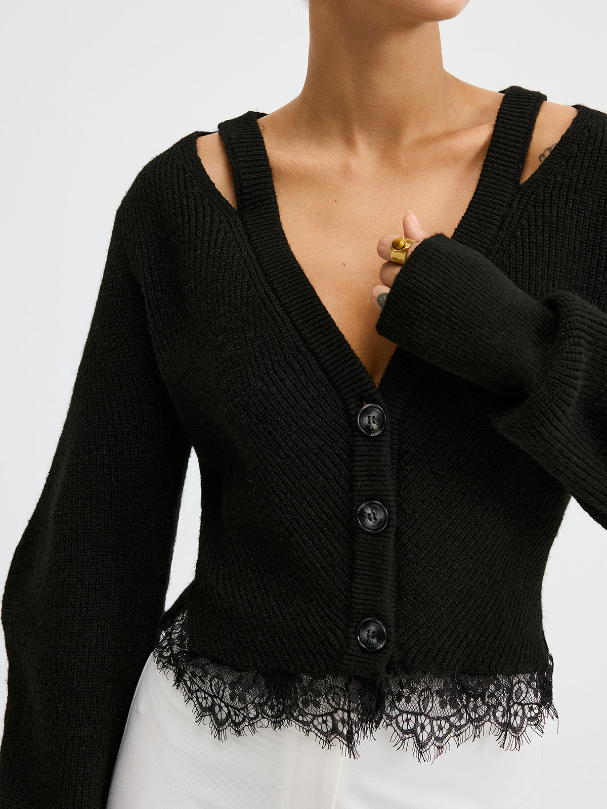 Knit Sweater with Wool Blend and Slight Stretch, Regular Fit