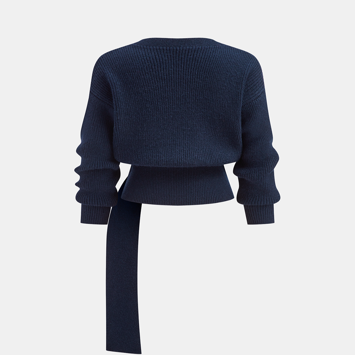 Regular Fit Knit Sweater with Medium Stretch and Triple Fiber Blend