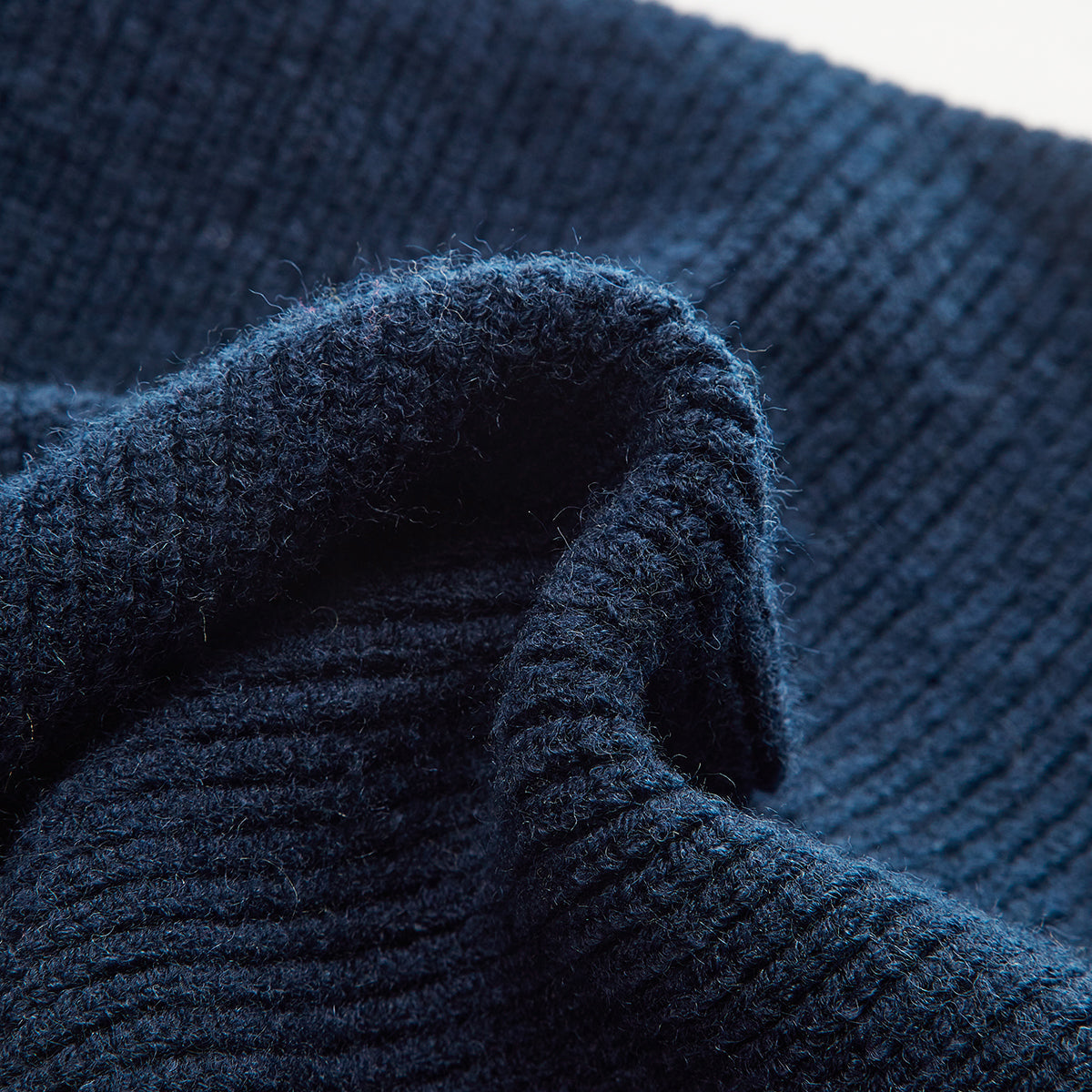 Regular Fit Knit Sweater with Medium Stretch and Triple Fiber Blend