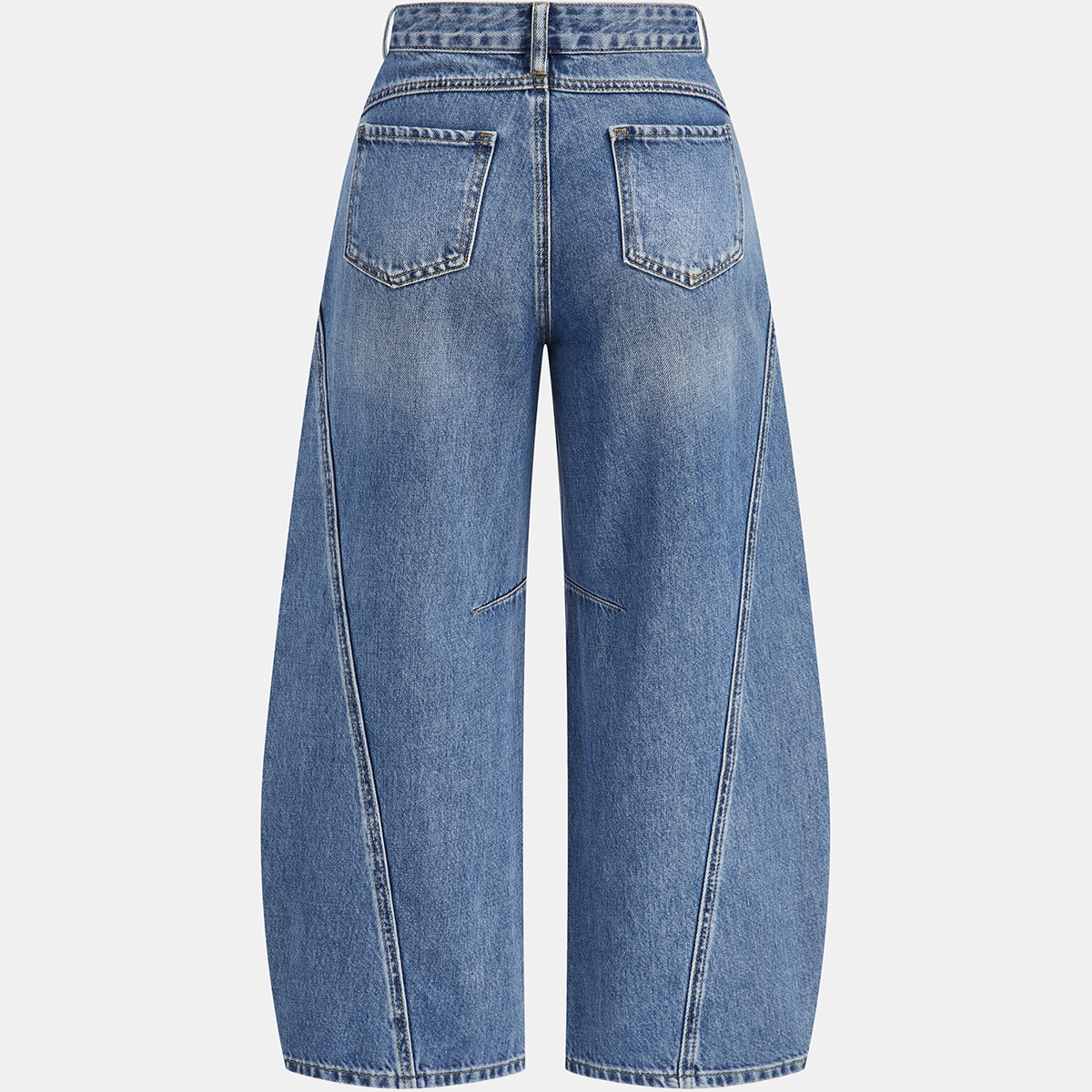 Women High Waist Wide Leg Jeans with Barrel Leg Fit