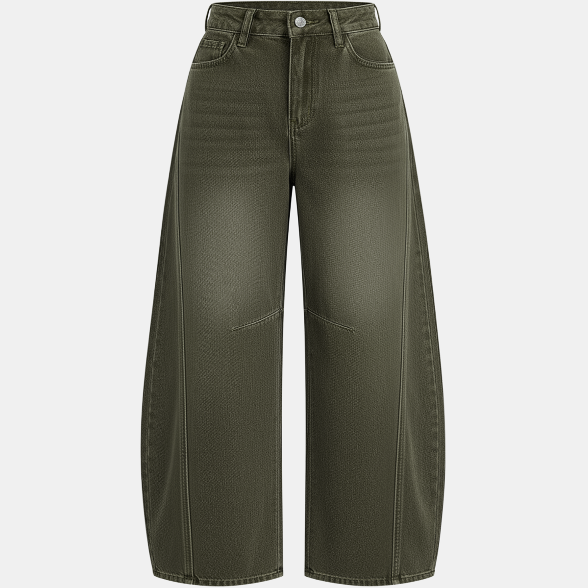Women High Waist Wide Leg Jeans with Barrel Leg Fit