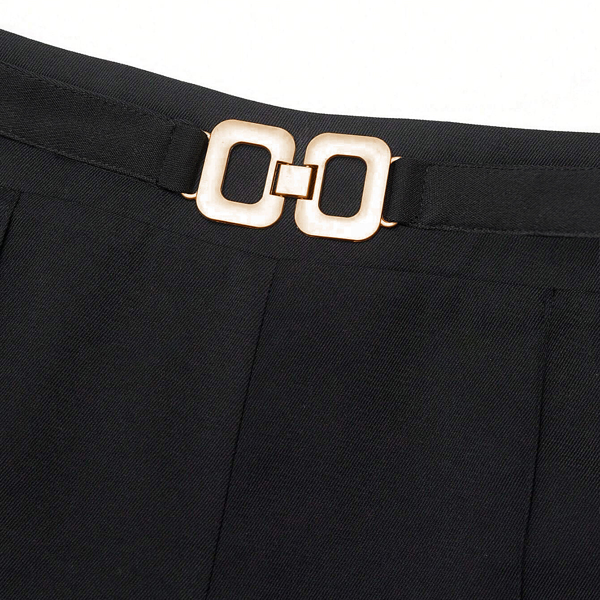 High Waist Woven Pants with Elasticated Back Panel and Medium Stretch