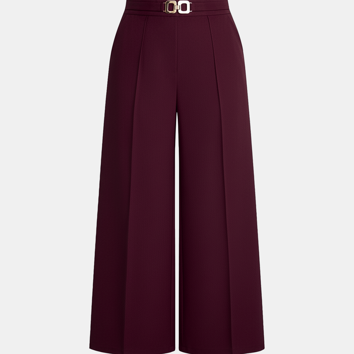 High Waist Woven Pants with Elasticated Back Panel and Medium Stretch