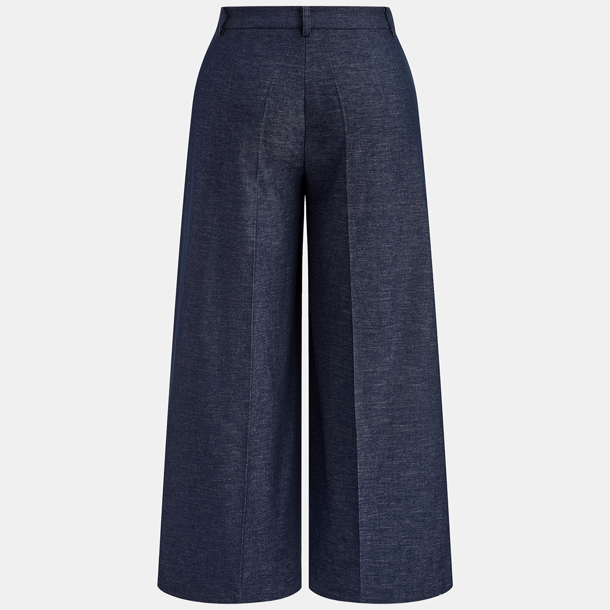 Oversized Wide Leg Pants with Mid Waist and Puddle Hem