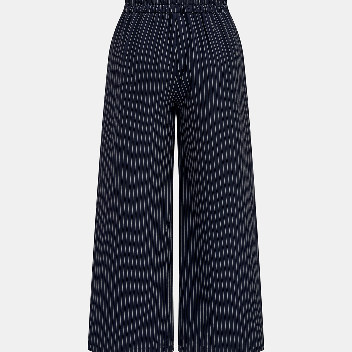 Two Piece Jumpsuit with Invisible Back Zipper and Short Sleeves