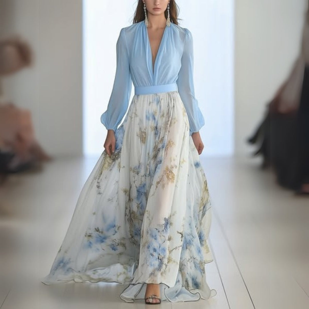 Rita | Elegant Floral Maxi Dress - Image 1
