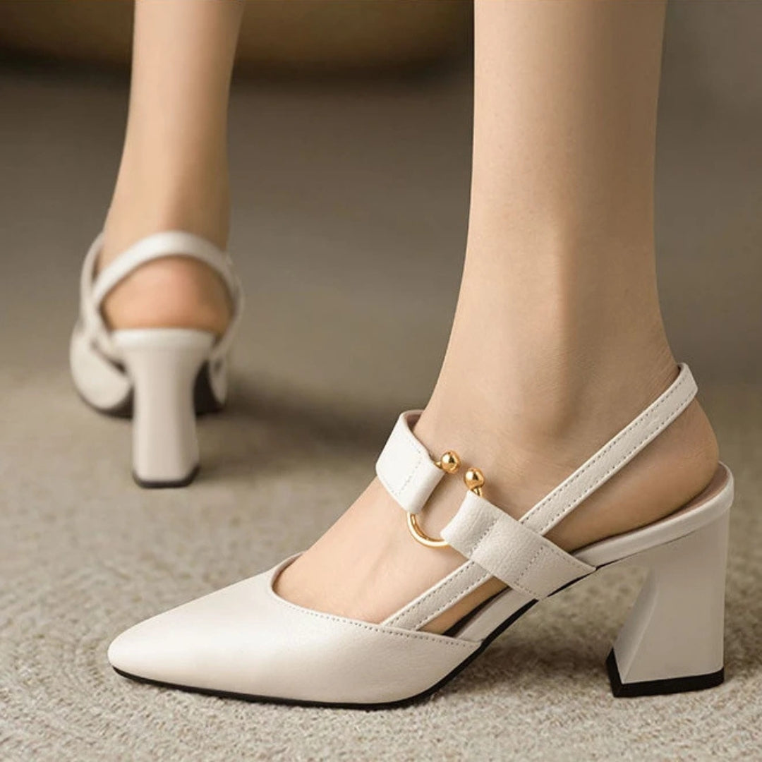 Womens Orthopedic Heels with Contoured Arch Support and Breathable Materials