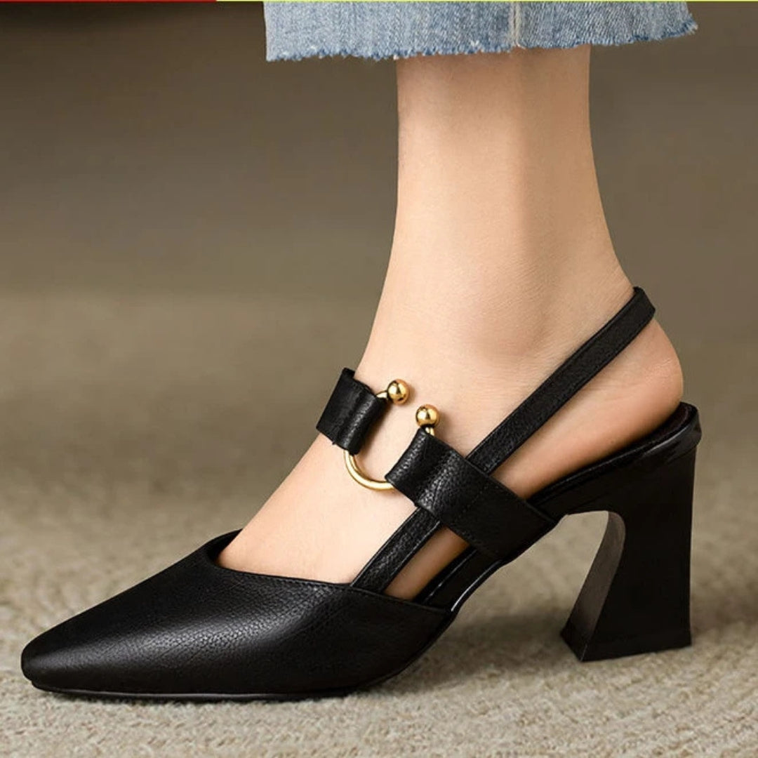 Womens Orthopedic Heels with Contoured Arch Support and Breathable Materials