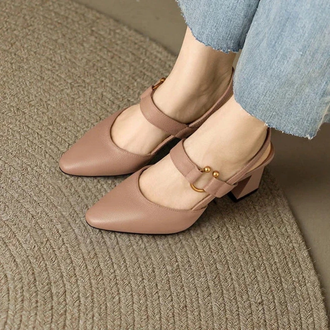 Womens Orthopedic Heels with Contoured Arch Support and Breathable Materials