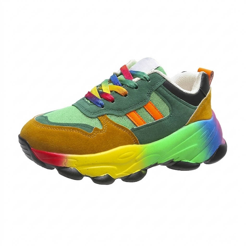 Walking Sneakers with Arch Support and Mesh Ventilation, Shock Absorbing Sole
