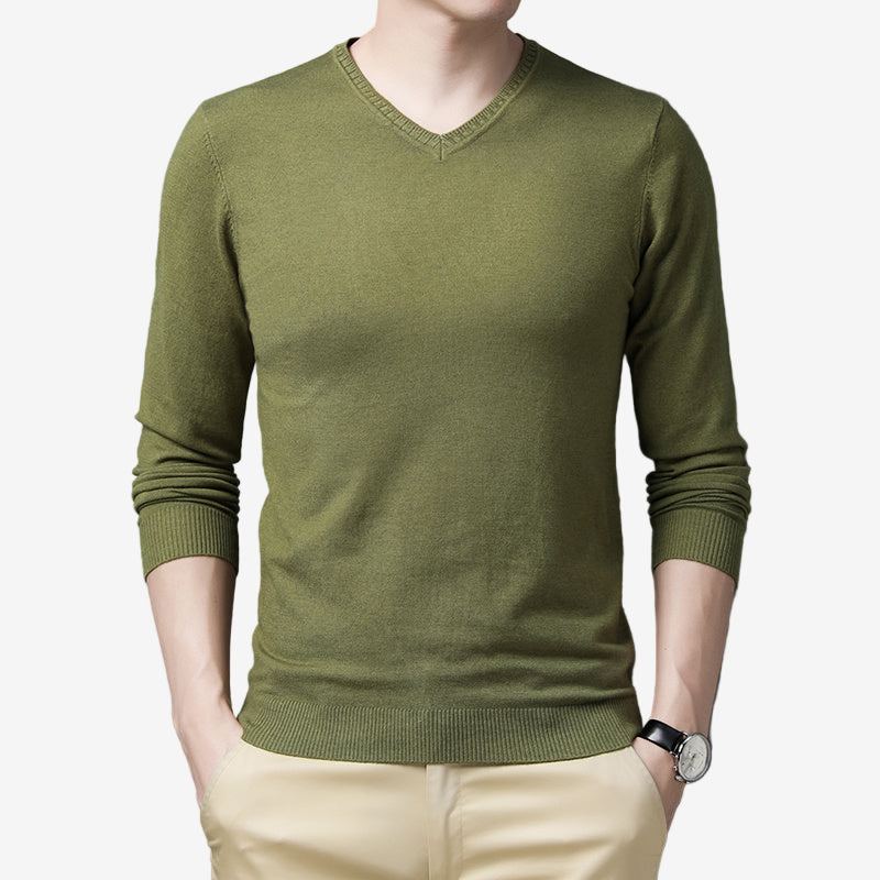Jonny - Casual V-Neck knitted sweater for men-Men Fashion
