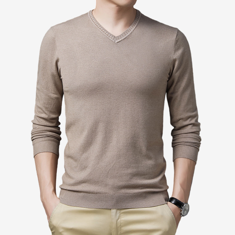 Jonny - Casual V-Neck knitted sweater for men-Men Fashion