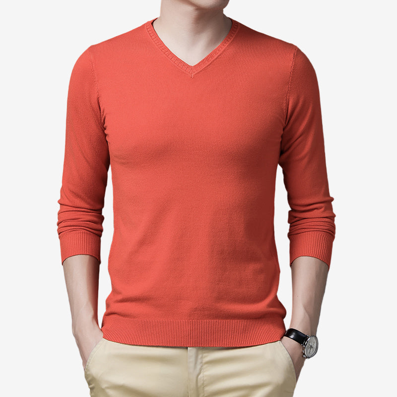 Jonny - Casual V-Neck knitted sweater for men-Men Fashion