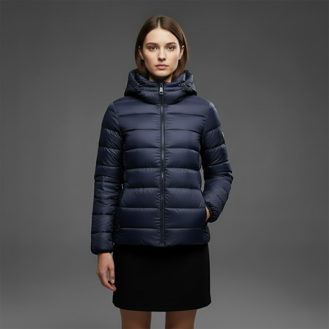 Lightweight Padded Jacket for Women with Breathable Lining